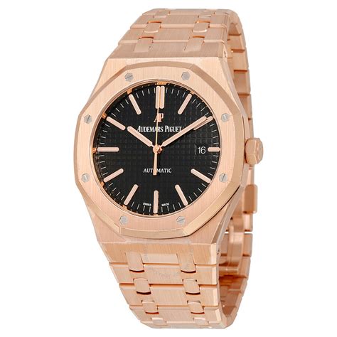 audemars piguet royal oak rose gold automatic|Audemars Piguet royal oak manual.